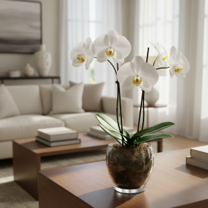 Orquídea Blanca Pura